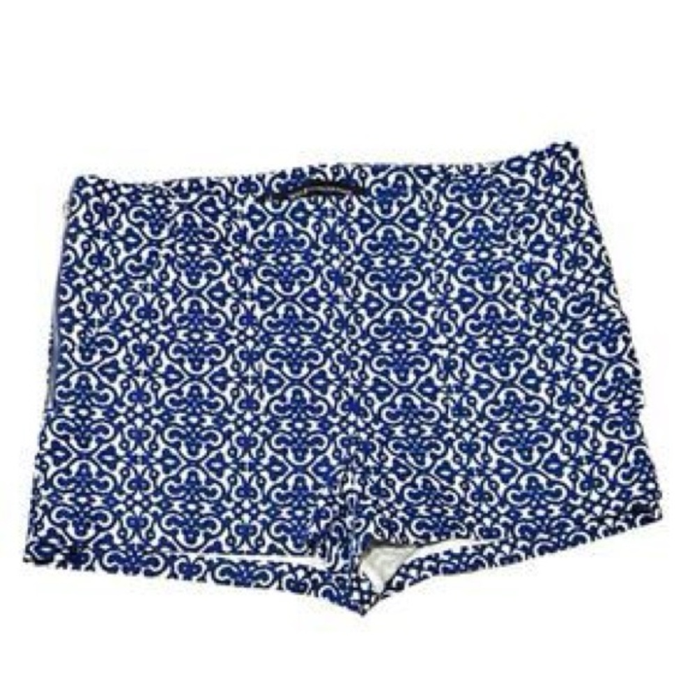 W118 By Walter Baker Cobalt Blue Side zip Flat front Shorts Sz Medium